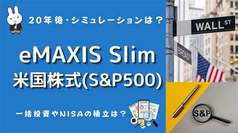 eMAXIS Slim 米国株式 S&P500は本当に投資の救世主か？